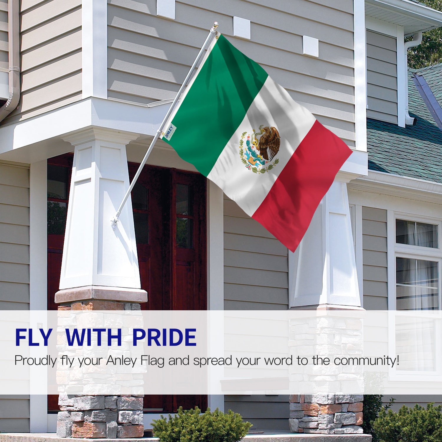 Anley Mexico Flag 2-Pack 5-ft W X 3-ft H International Flag In The ...