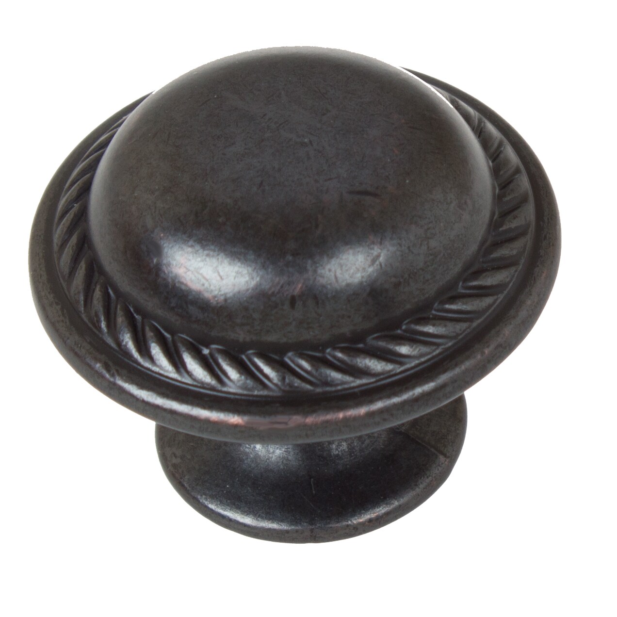 GlideRite Hardware 81784-ORB-5 1-1/8 in. Rustic Round Rope Cabinet Knob - 5 Pack