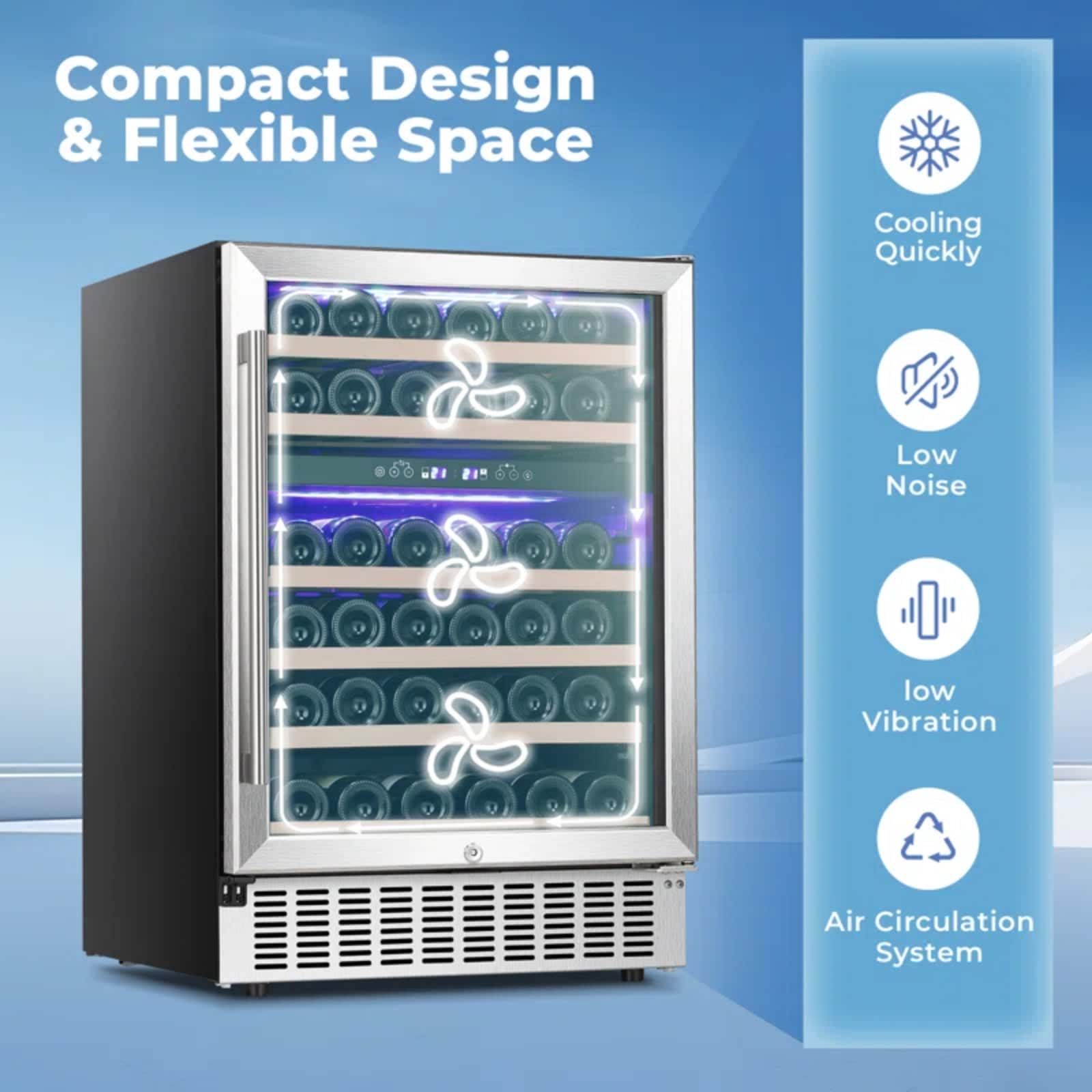COWSAR LSWC-W51145B Wine-Chillers - View #4