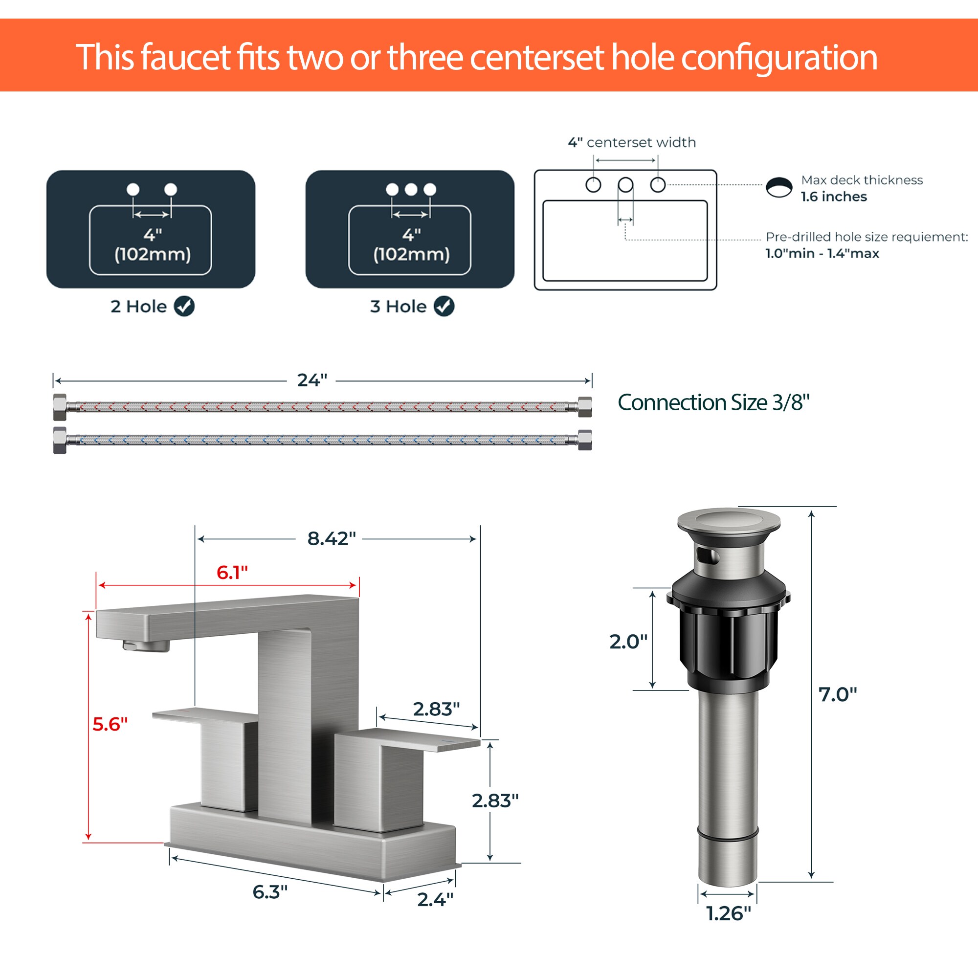 androme AD61M33BN Lavatory-Faucets - View #7