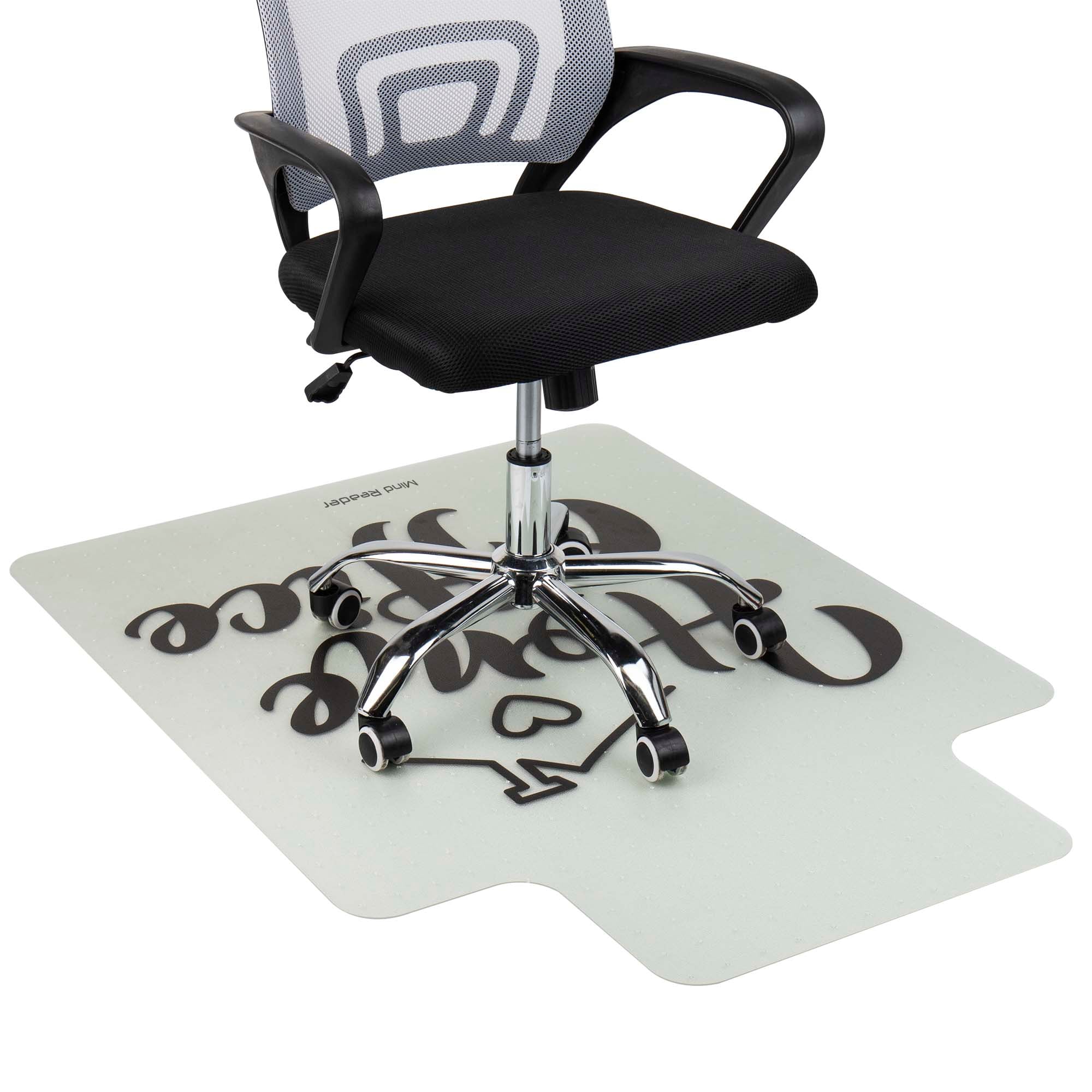 Mind Reader HOMEOFFMAT-ASST 3-ft x 4-ft Clear Polycarbonate Rectangular Indoor Home Chair mat