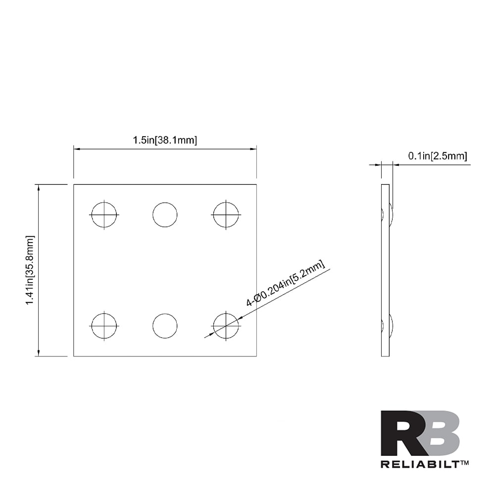 RELIABILT 605762 Mending-Plates-Brackets-Braces - View #6