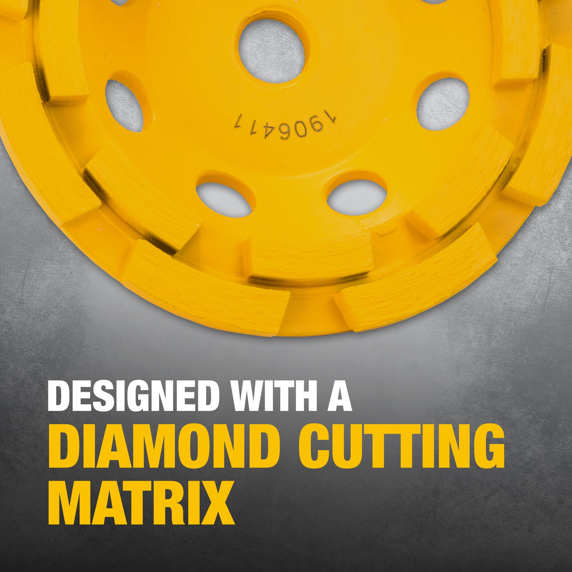 DEWALT 4-1/2 Double Row Diamond Cup Grinding Wheel Blister – The