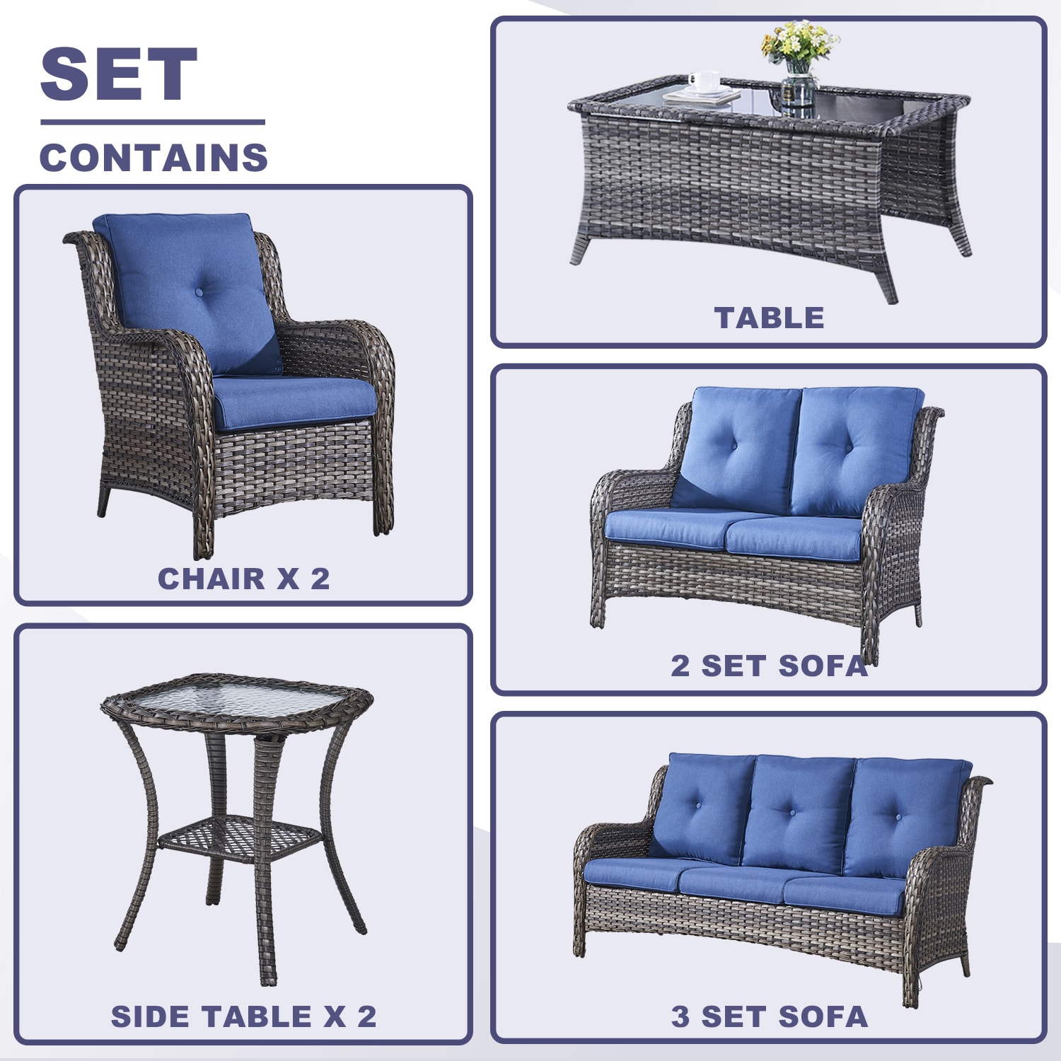 Rilyson FS1539017019026X2-1 Patio-Conversation-Sets - View #3