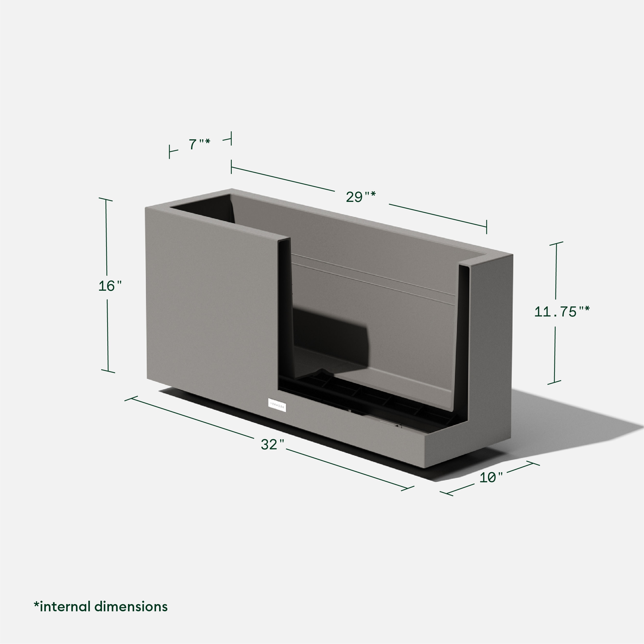 Veradek LBXVMEDG Planter-Window-Box - View #3