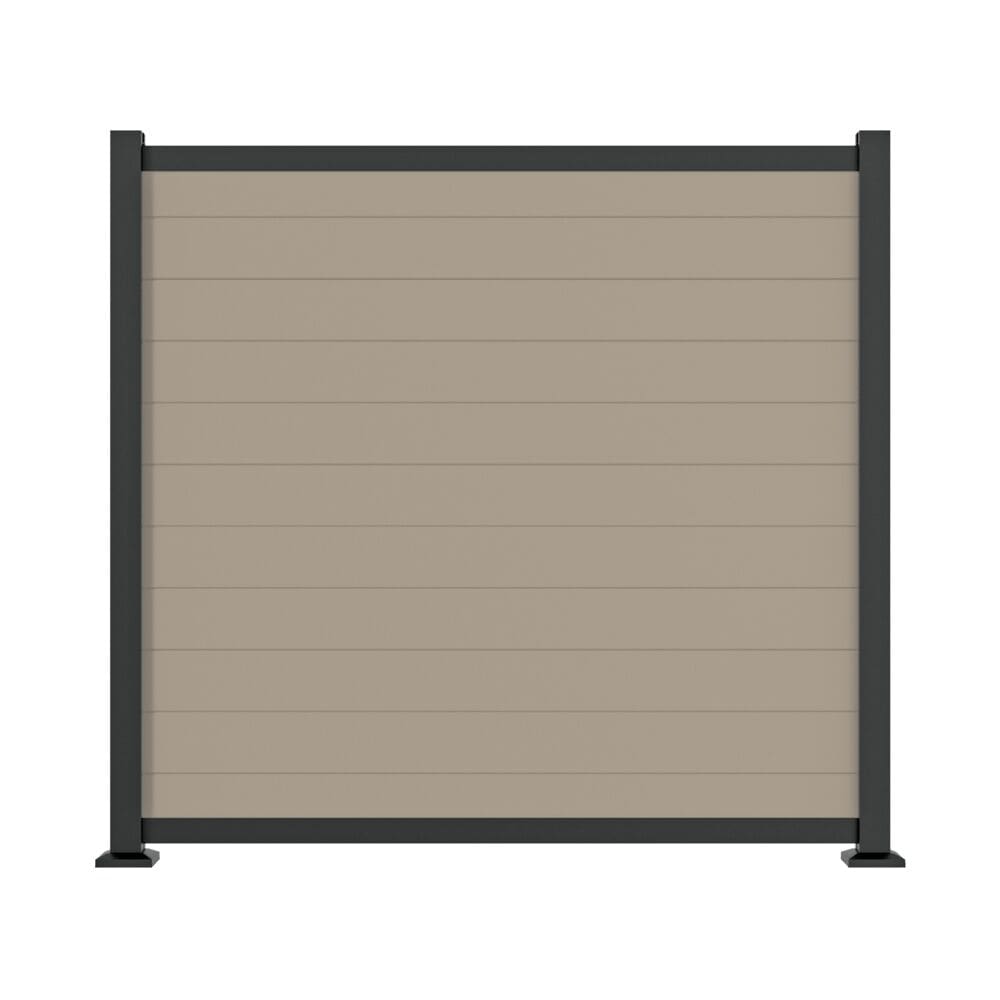 CATALYST - Riverside 6-ft H x 6-ft W Clay Vinyl Fence Panel