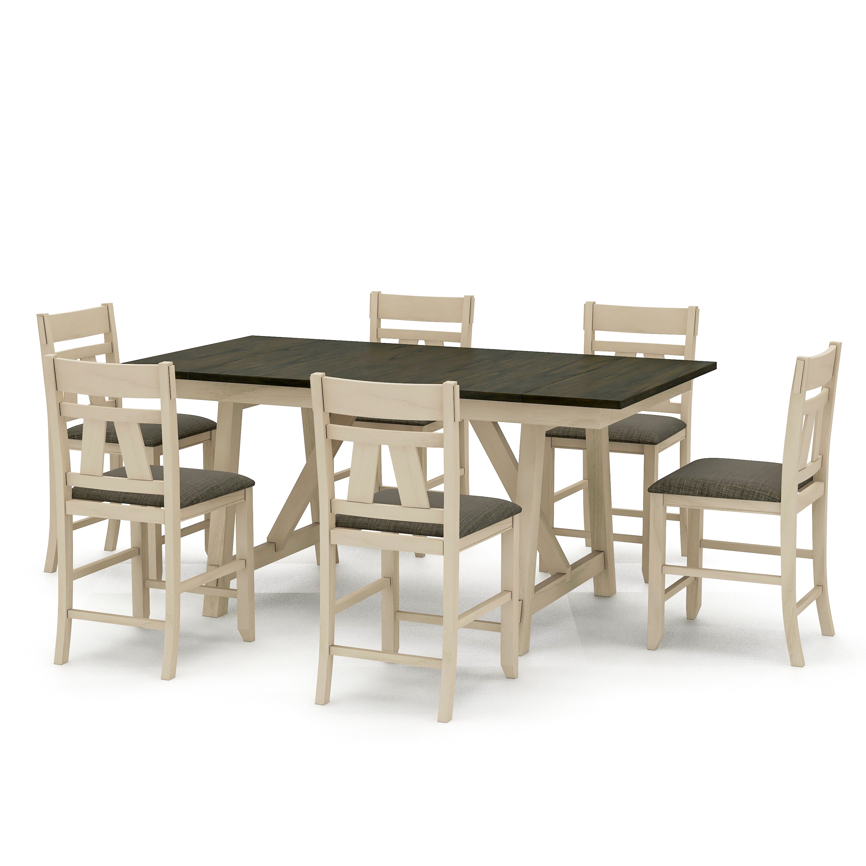 Furniture of America IDF-3487PT-7PC Dining-Sets - View #2
