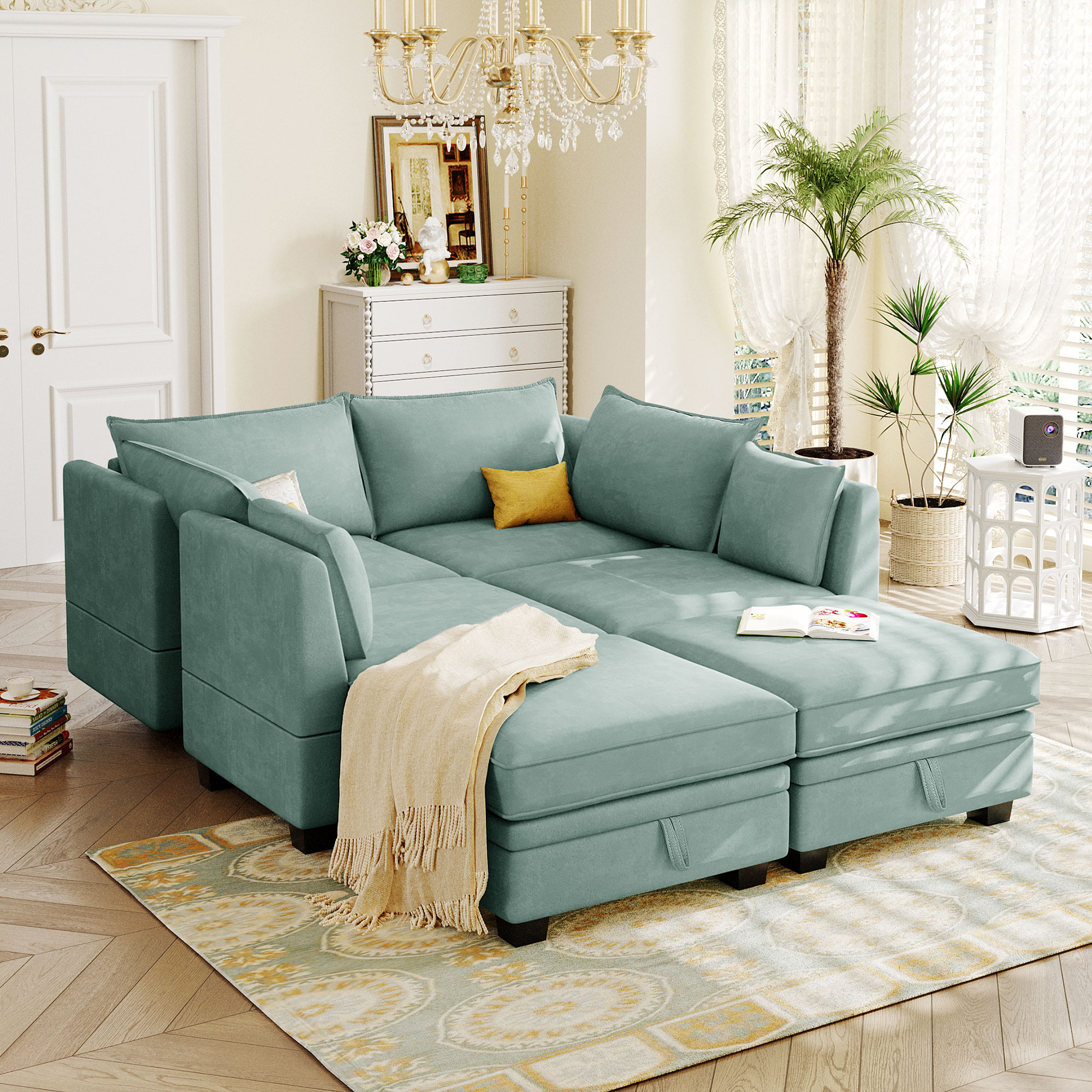 JIMSMAISON JMUSSO28LGRN Sofas-Loveseats - View #2
