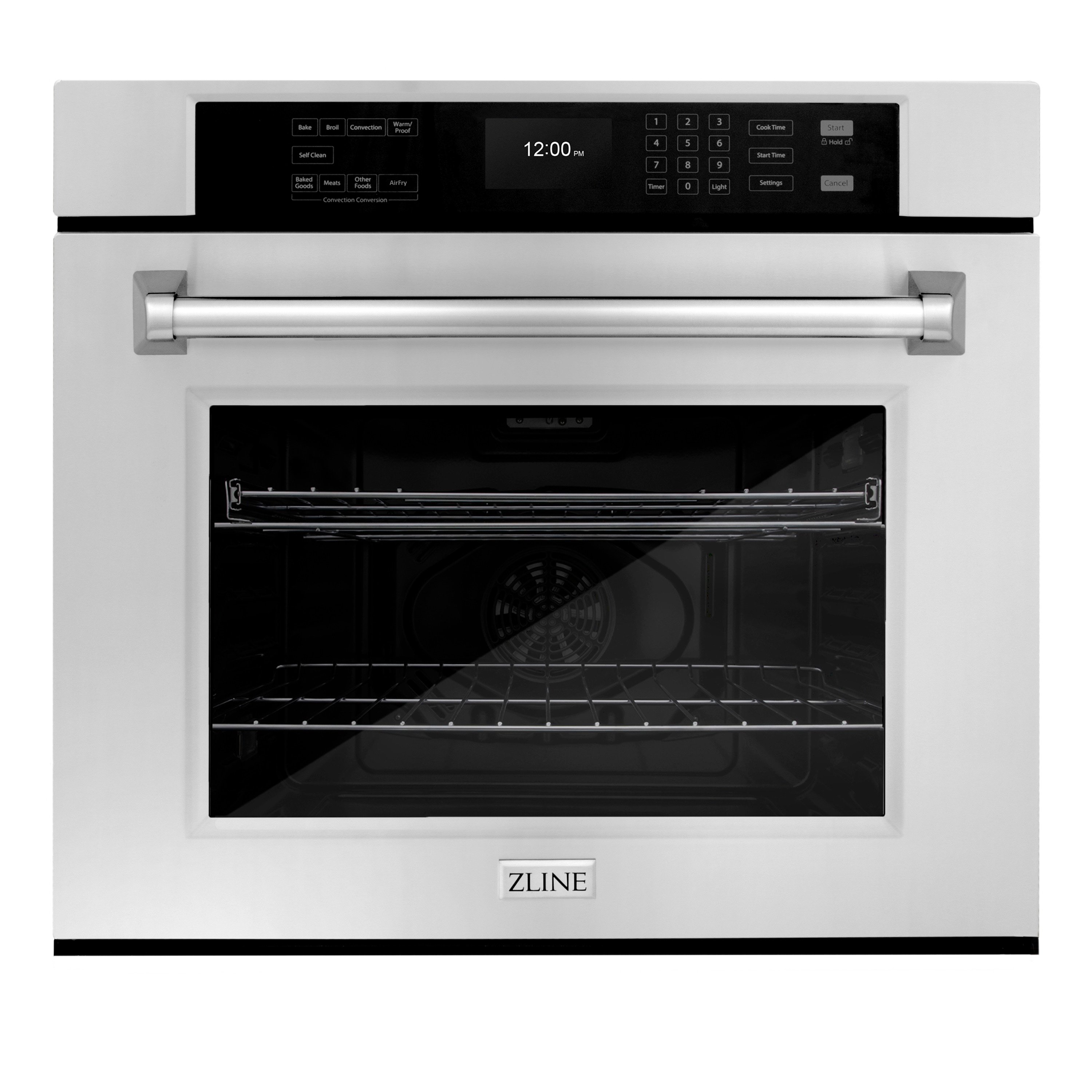ZLINE KITCHEN & BATH WAS-30 30 inch Single Electric Wall Oven with Air Fry True Convection and Self-cleaning ( Stainless Steel with Stainless Steel Handle )