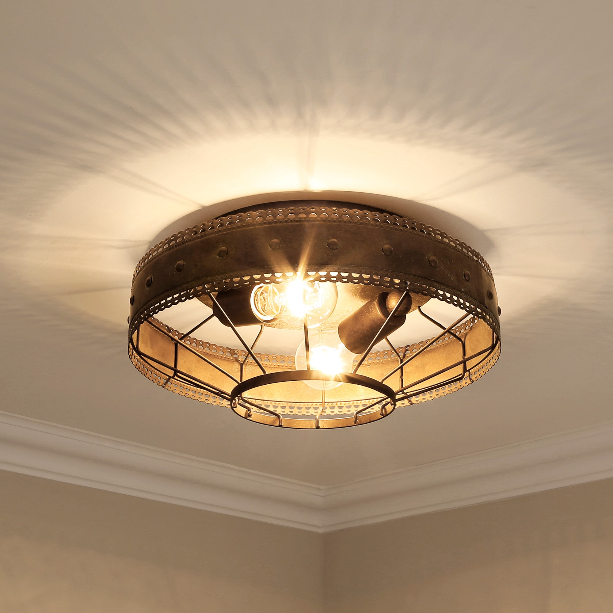 Golden Lighting 7856-FM CP flushmounts - View #7