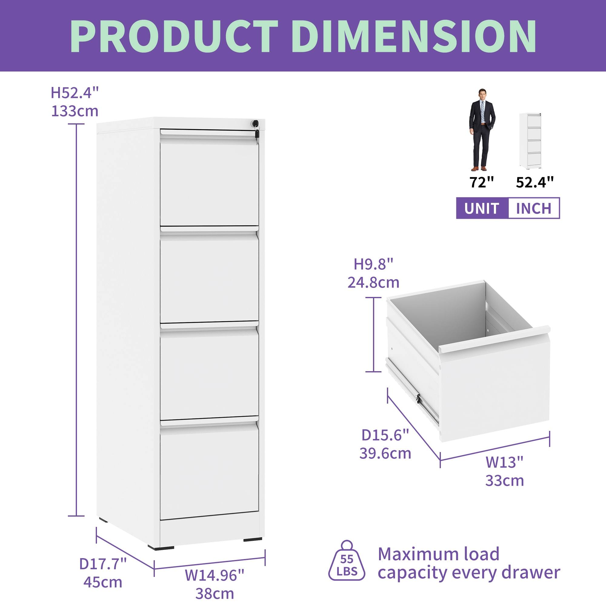 Siavonce XH54422 Storage-Cabinets - View #3
