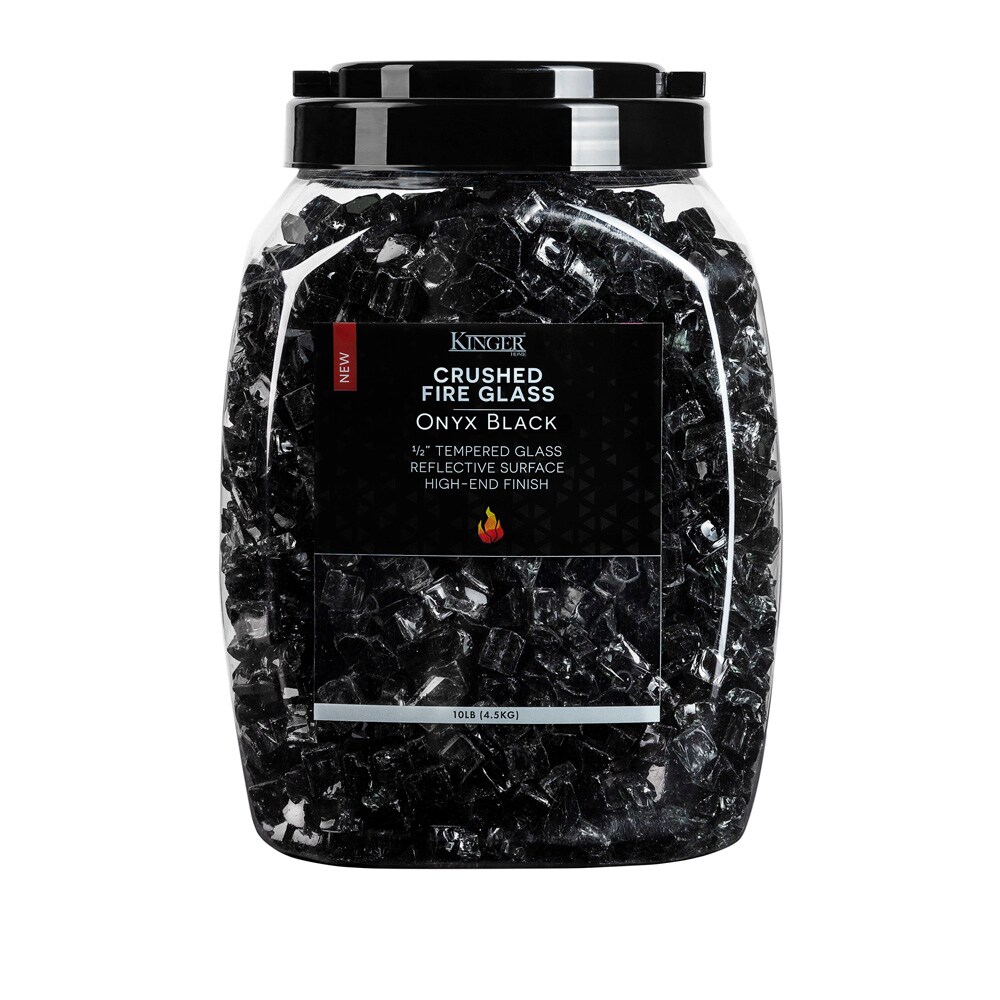 Kinger Home FG-001-ONBLK-R Fire-Glass - View #5
