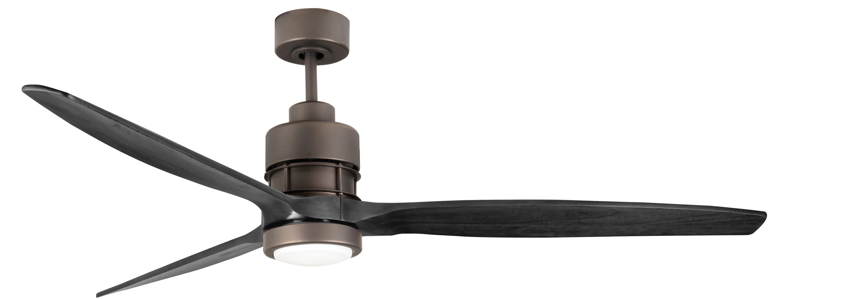 Sonnet 60-in Espresso LED Indoor Downrod or Flush Mount Ceiling Fan with Light Remote (3-Blade) | - Craftmade SON52ESP-60GW