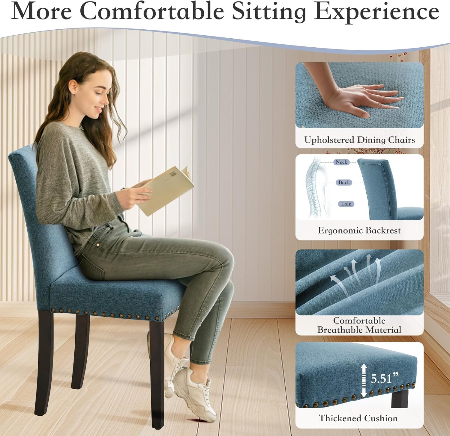 Qeetex QET-DC-WJ534 Dining-Chairs - View #4