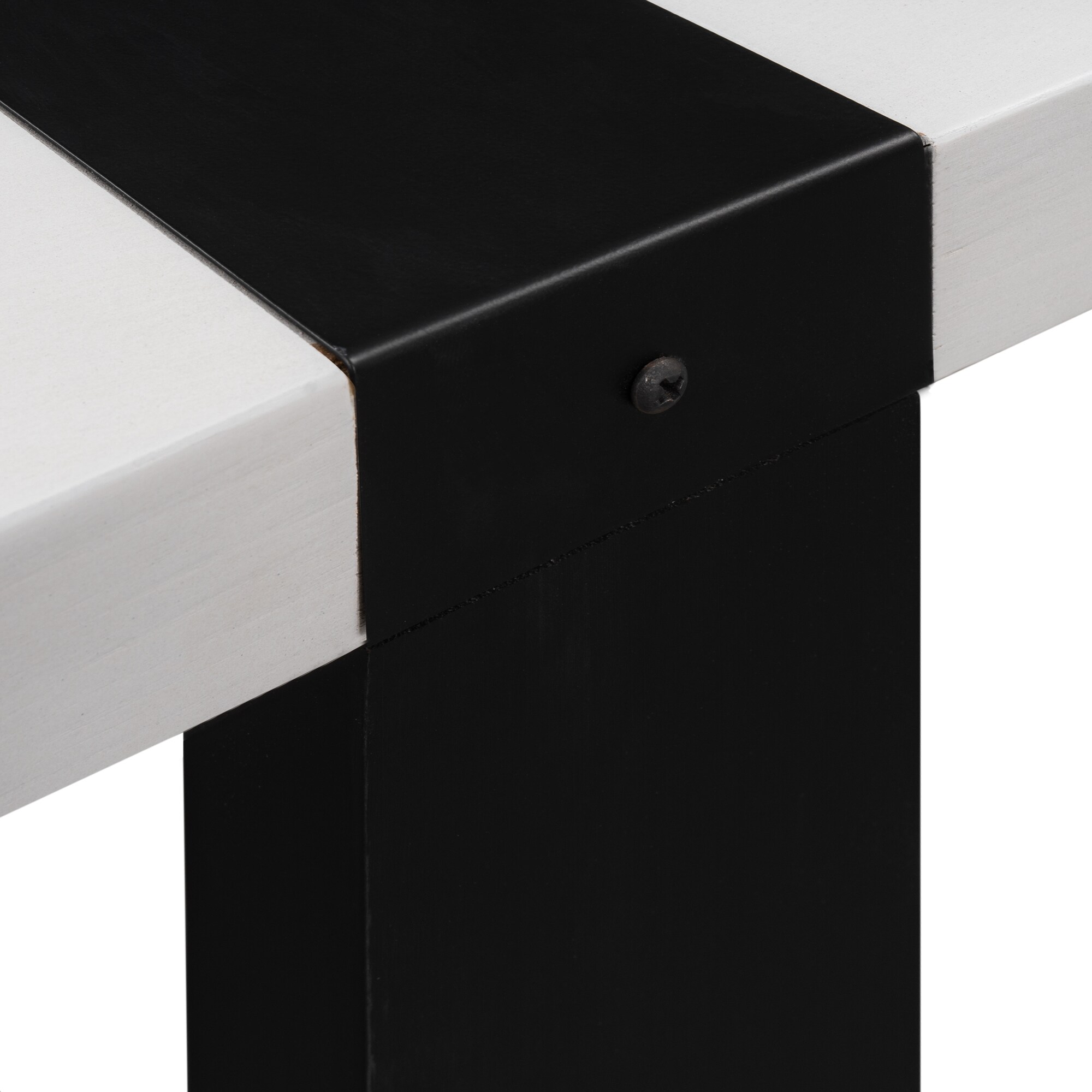 Mcintosh 47 Rectangle Coffee Table - White and Black