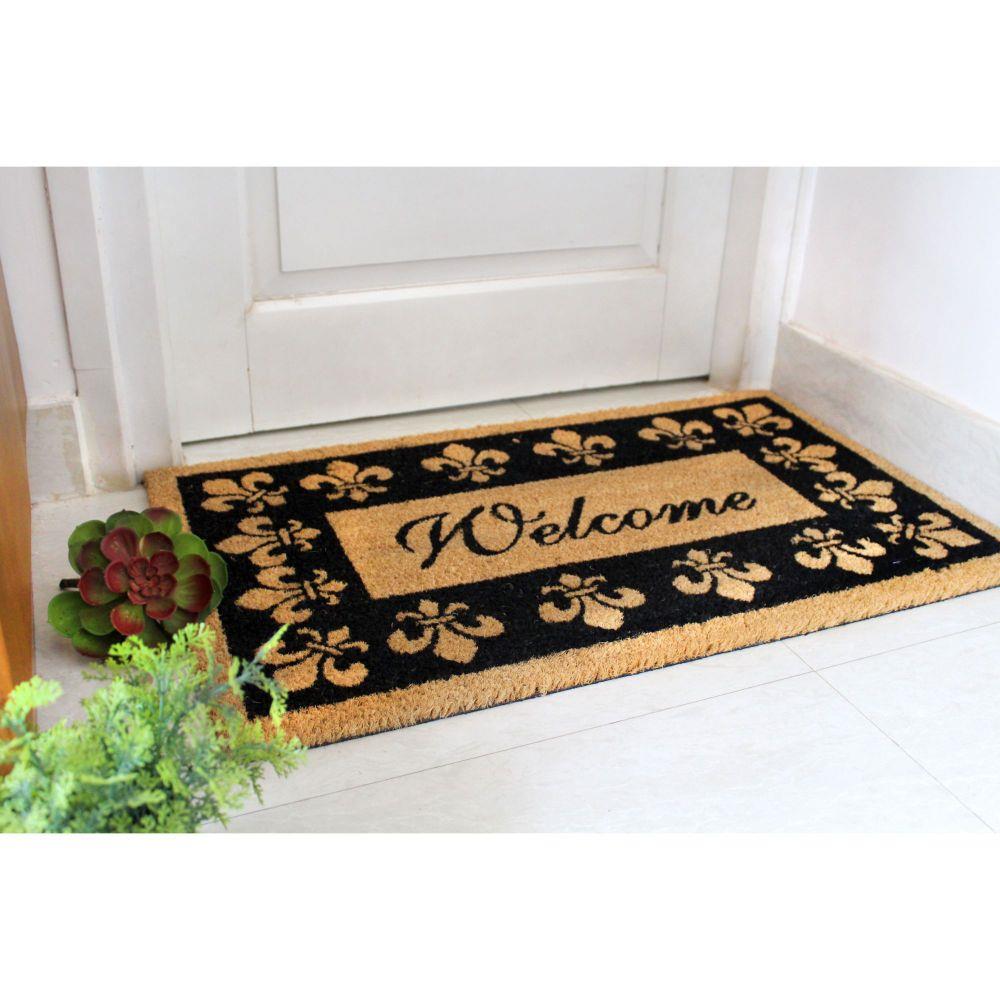 Zig Zag Dog Welcome Rubber Doormat 2 X 3 Red Indoor/Outdoor Area Rug in the  Rugs department at