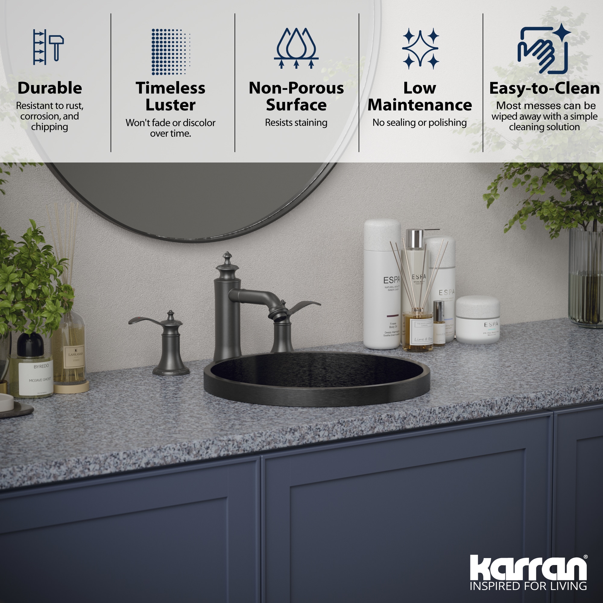 Karran CCT100GG Bath-Sink - View #5
