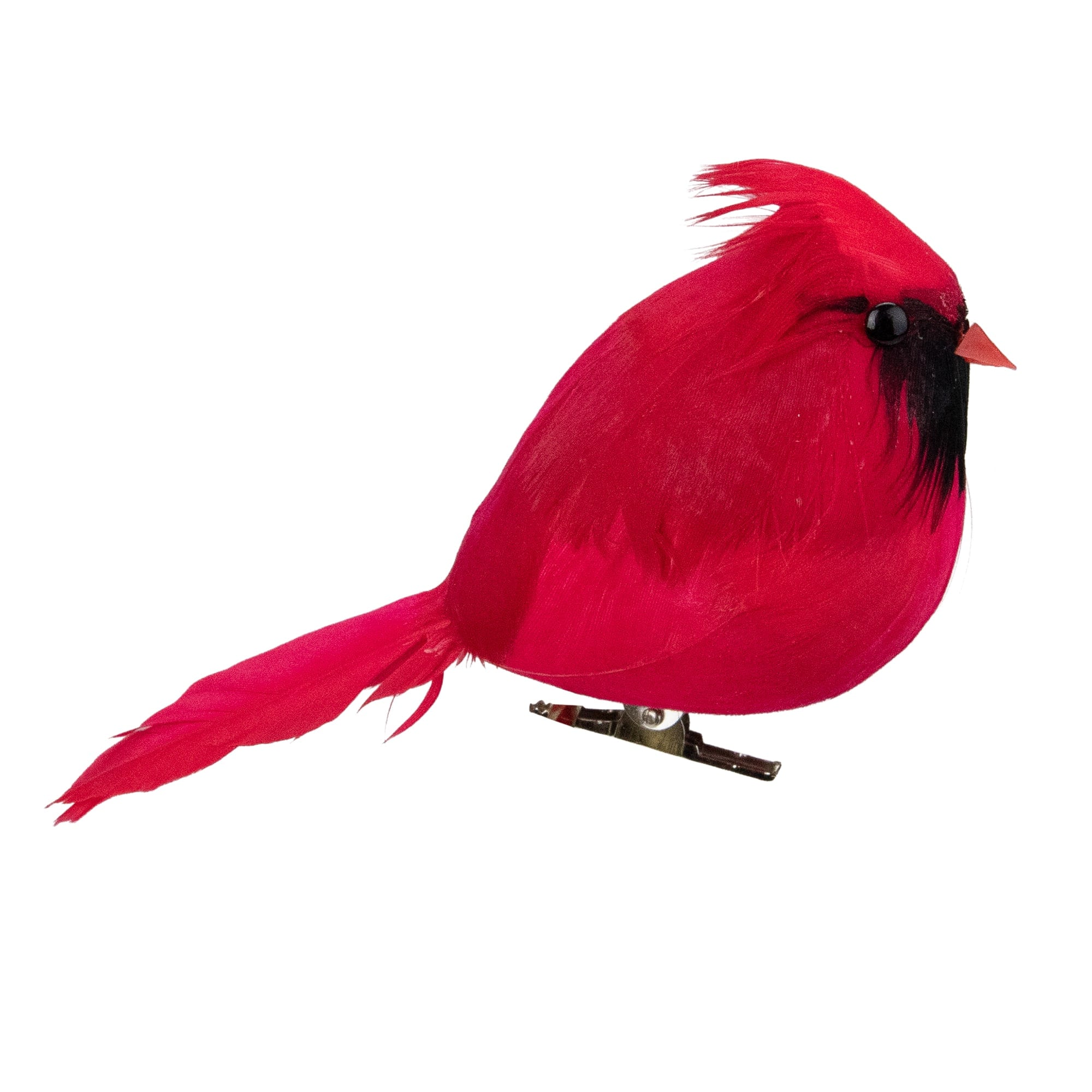 Northlight Cardinal Bird Clip-on Christmas Ornament - 5 inch - Red and Black