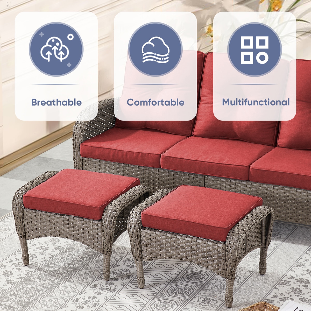 Rilyson FSKWGY40-5 Stools-Ottomans - View #5