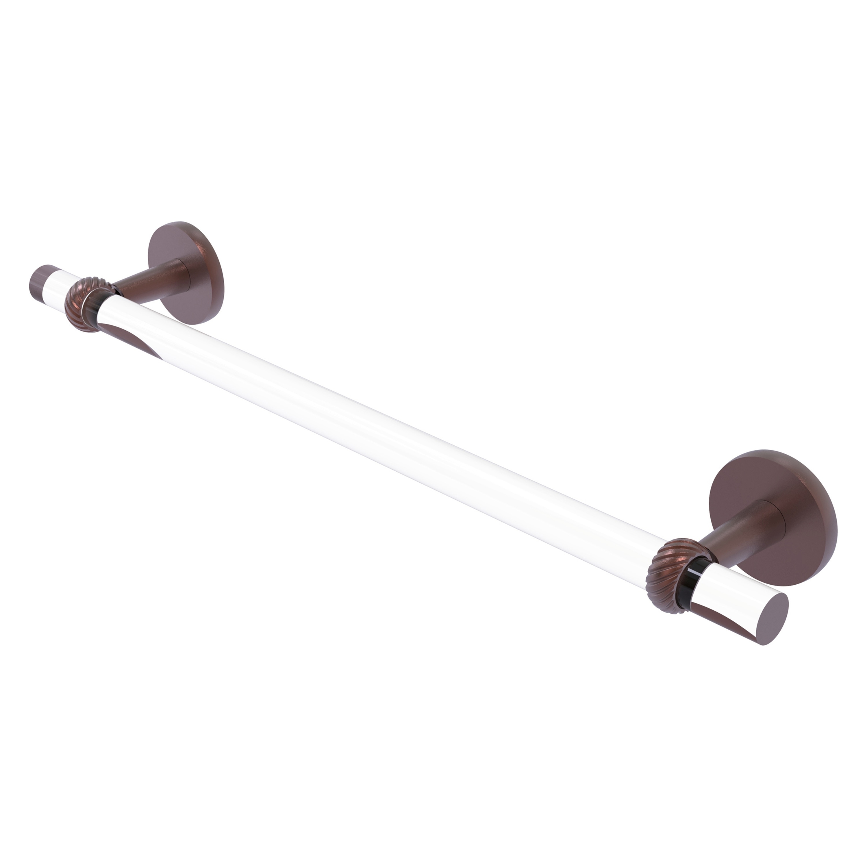 Allied Brass CV-41T-18-CA Clearview 18-in Antique Copper Wall mount Single Towel Bar