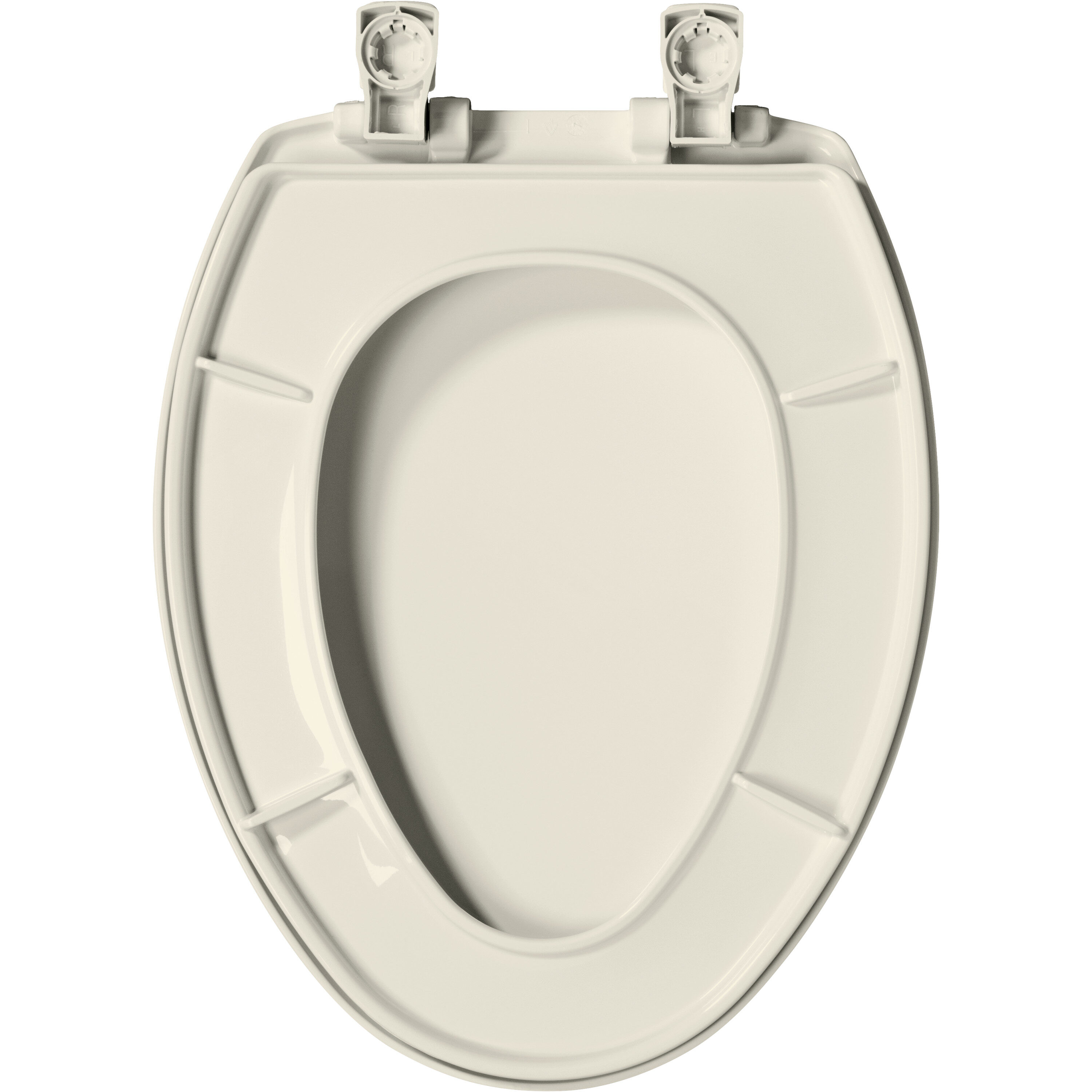 Bemis Easy Clean Plastic Biscuit Elongated Soft Close Toilet Seat at