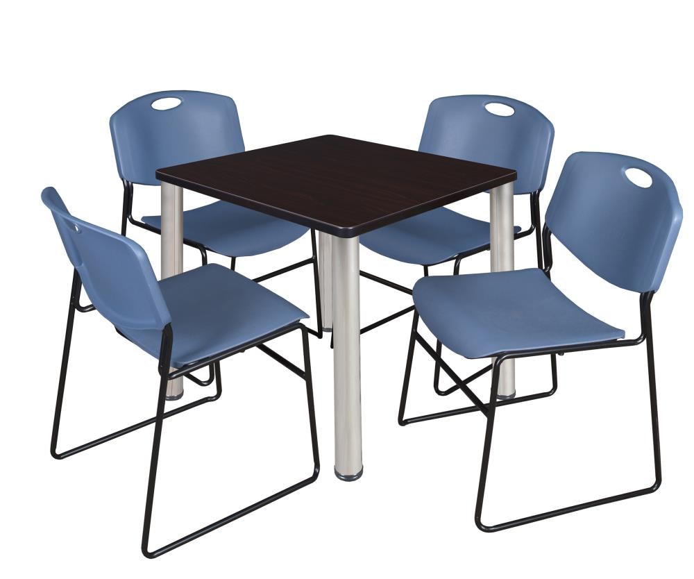 Regency TB3030MWBPCM44BE Breakroom Brown 4-Person Training Table (30-in W x 29-in H)