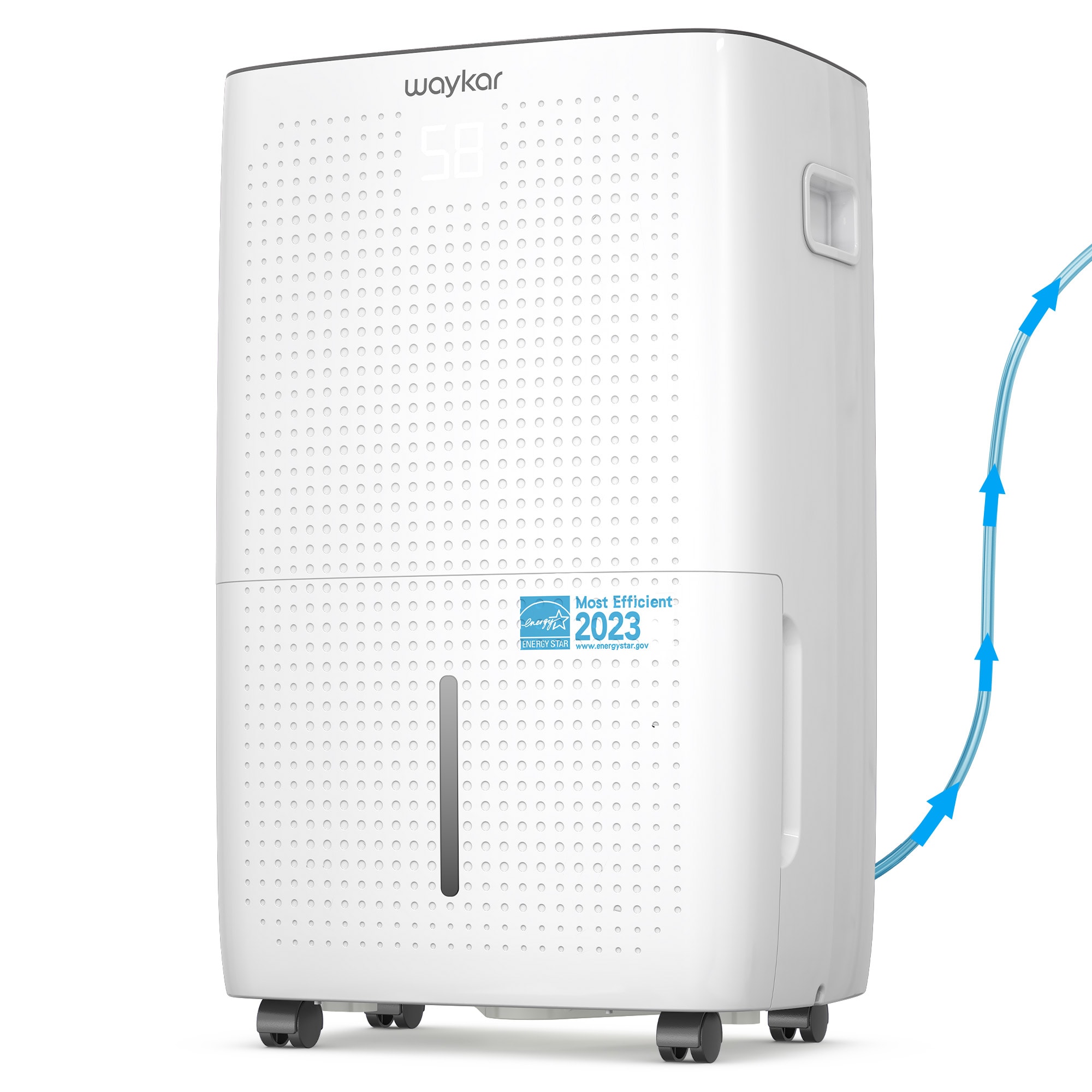 waykar 026CE-JD-150PM 1.85-Gallon 150 -Pint 2 -Speed with Built-In Pump ENERGY STAR Certified (For Rooms 3001+ Square Feet) White