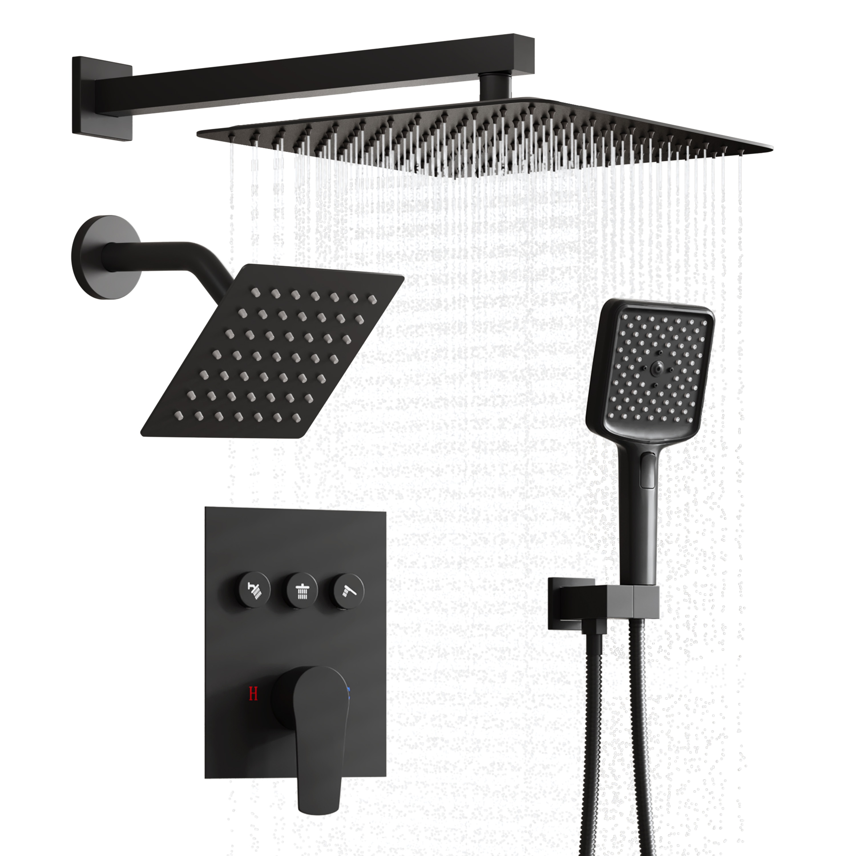 Mondawe MDBR01025AJ12MB Showerhead-Bar-Panels - View #12