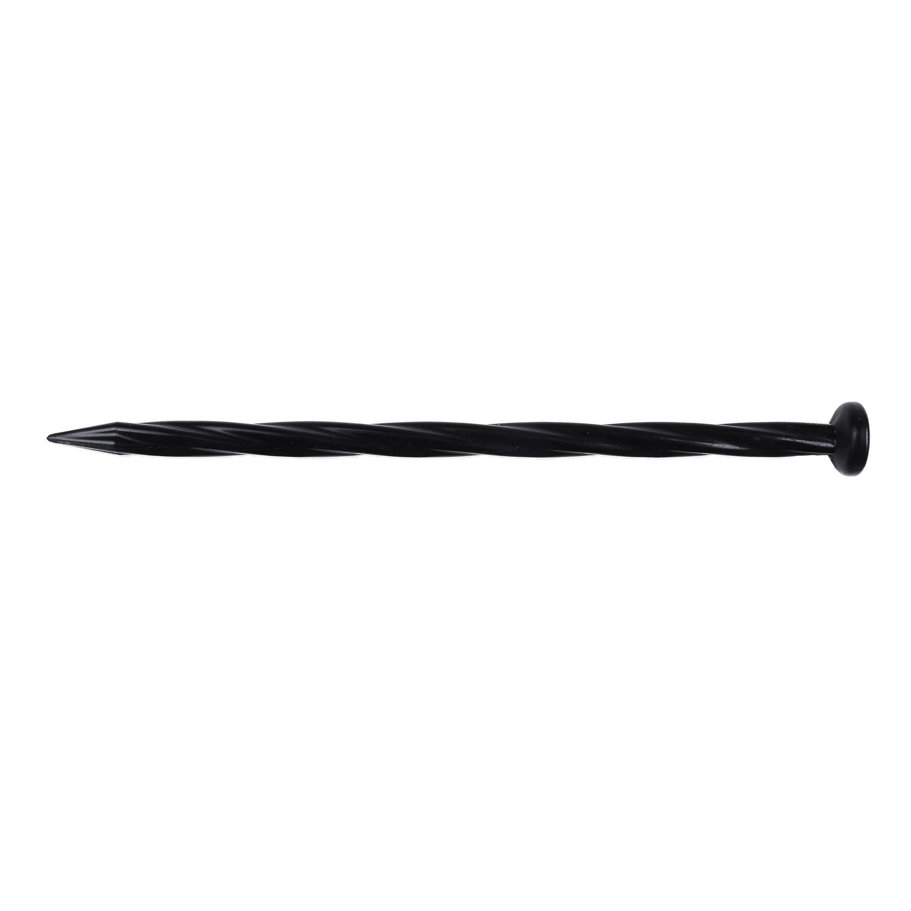 AgTec 6 Black Plastic Fabric Anchoring Stakes (Bag of 100