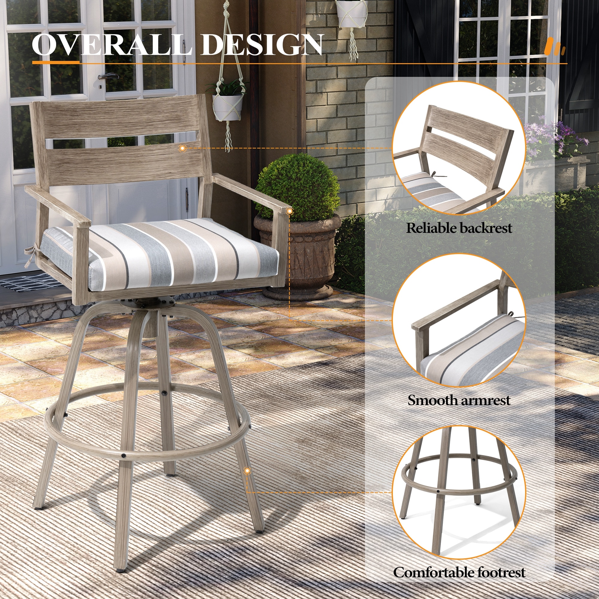 Crestlive Products CL-ST016CHA-2 stools - View #8
