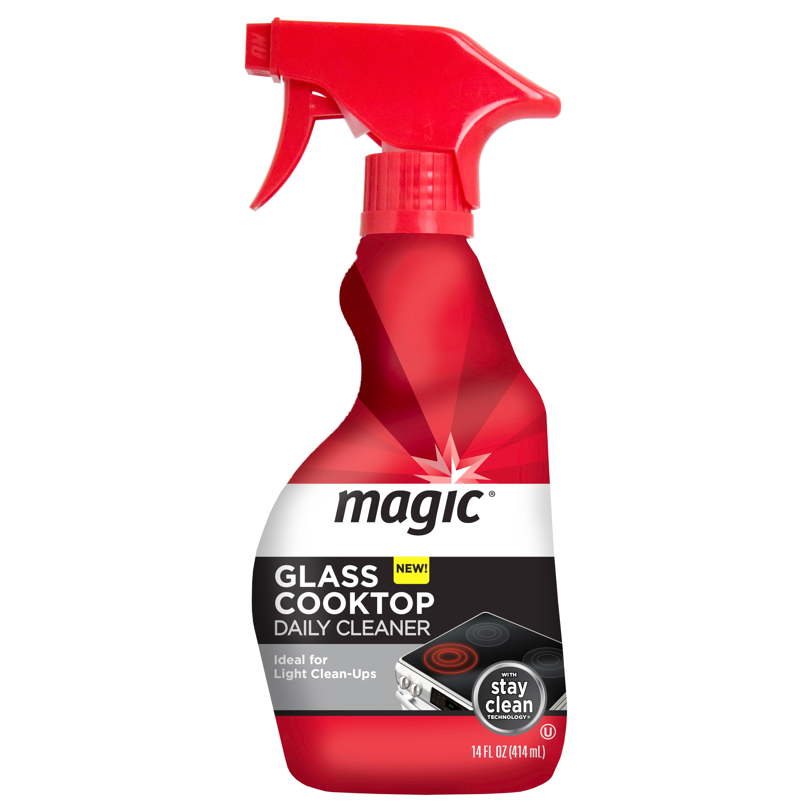 Magic Glass Cooktop Daily Cleaner - 14 fl oz Spray Bottle - Removes  Burned-On Foods, Grease, and Residue - Green Apple Scent in the Cooktop  Cleaners department at