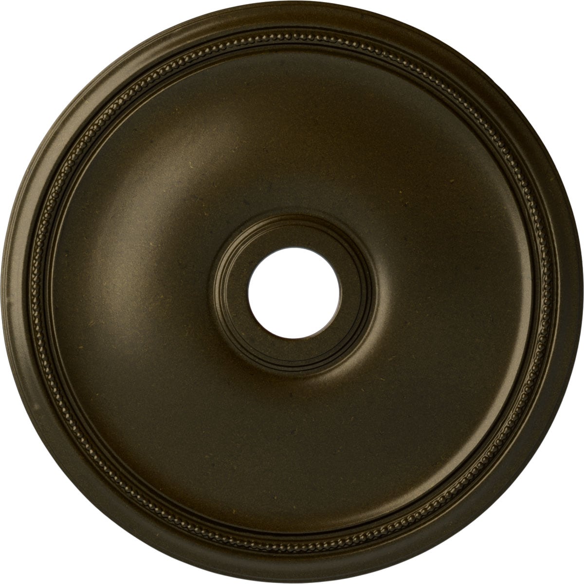 Ekena Millwork CM24THGGS Theia 24-in W x 24-in L Painted Green Gold Polyurethane Whole Ceiling Medallion