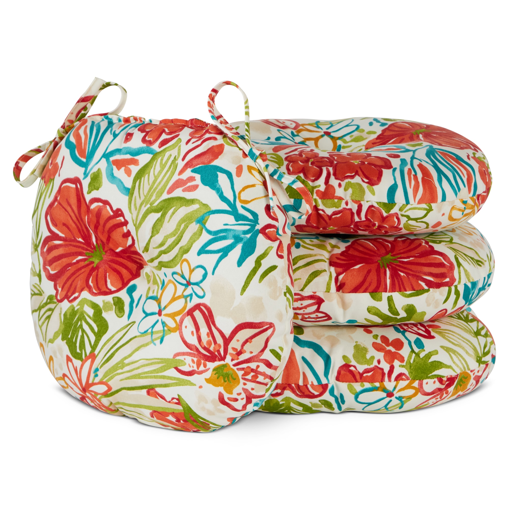 Greendale Home Fashions OC6816S4-BREEZE 15-in x 15-in 4 -Piece Breeze Patio chair cushion