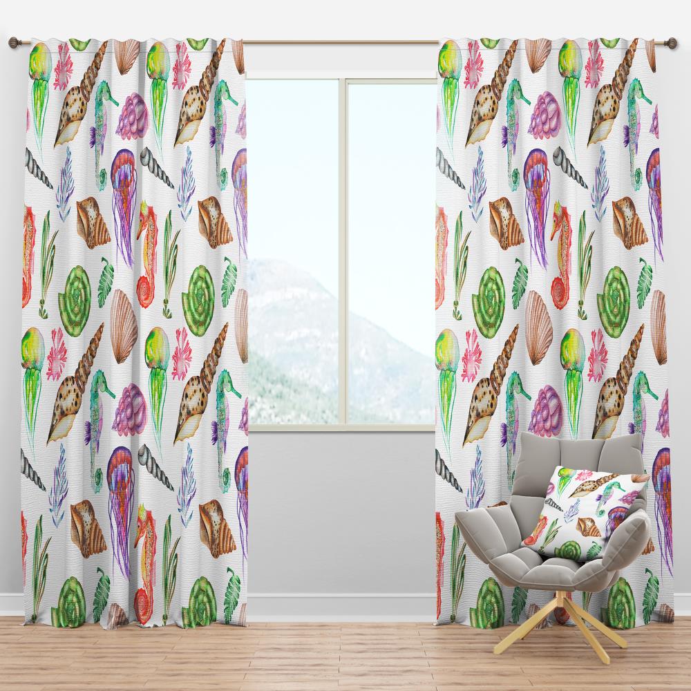 Designart CTN19019-52-108 108-Inches White Room darkening Thermal lined Rod pocket Single curtain panel