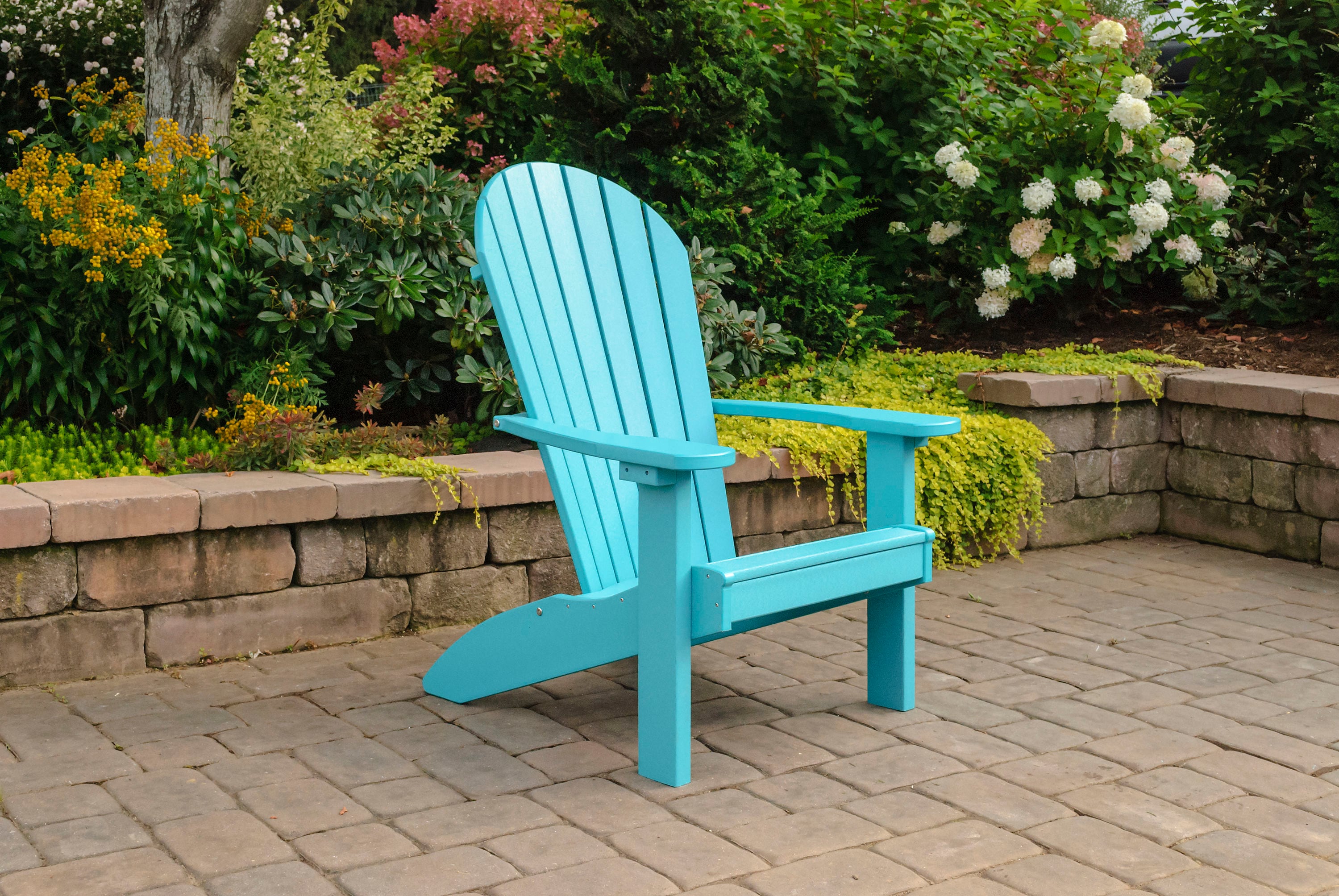 aruba blue adirondack chair