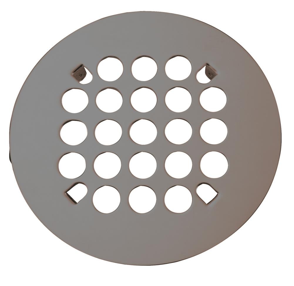 Premier Copper Products 4.25 Round Shower Drain Cover in Polished Brass