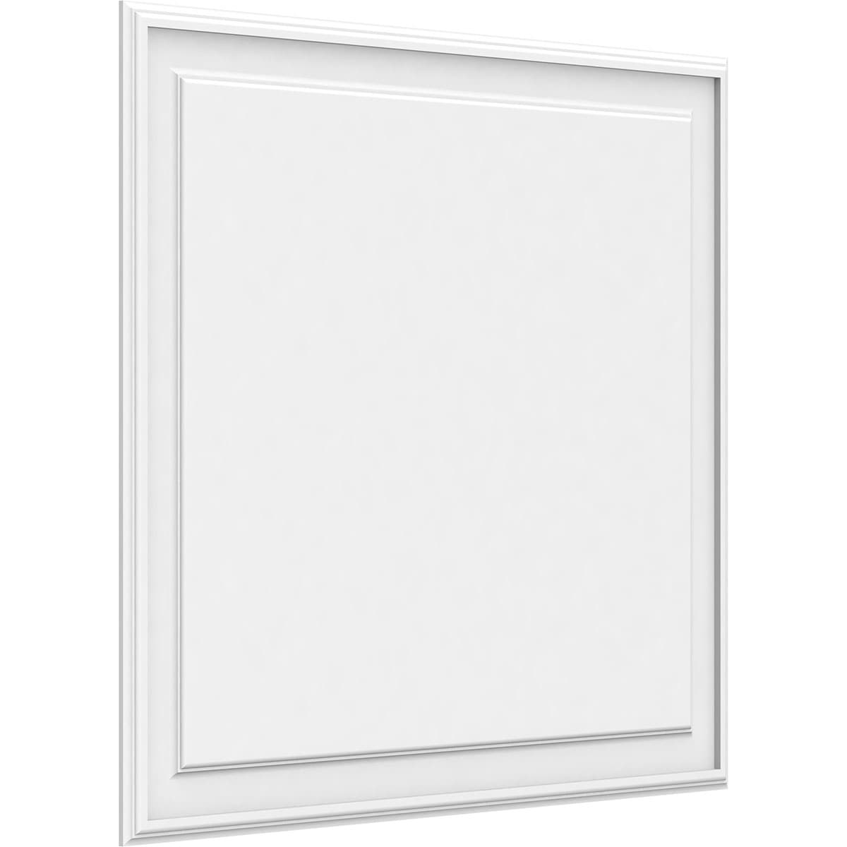 Ekena Millwork WALP38X34X062LEG 38-in x 34-in Smooth Paintable/Stainable White PVC Fretwork Wall Panel (
