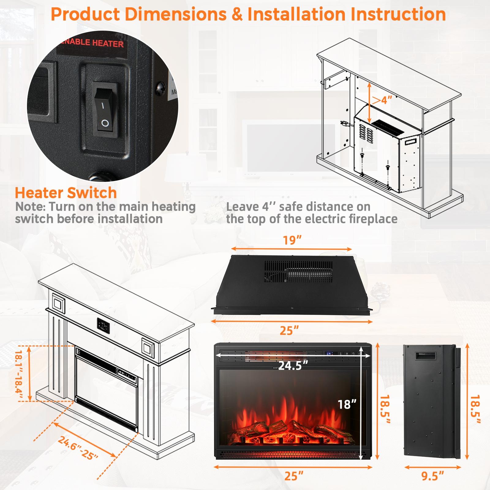BABOOM BOM-047US-CO Electric-Fireplaces - View #6