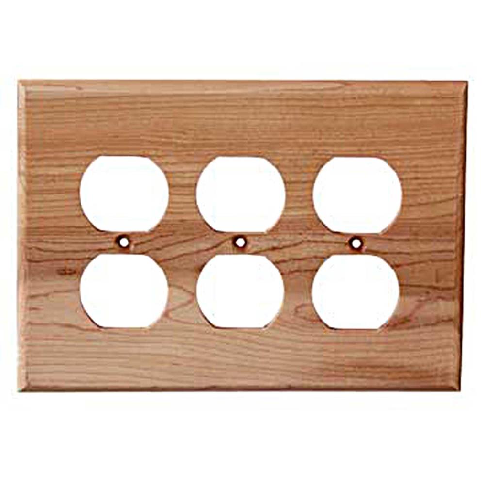 Maple Wood Wall Plate - 2 Gang Duplex Outlet Cover