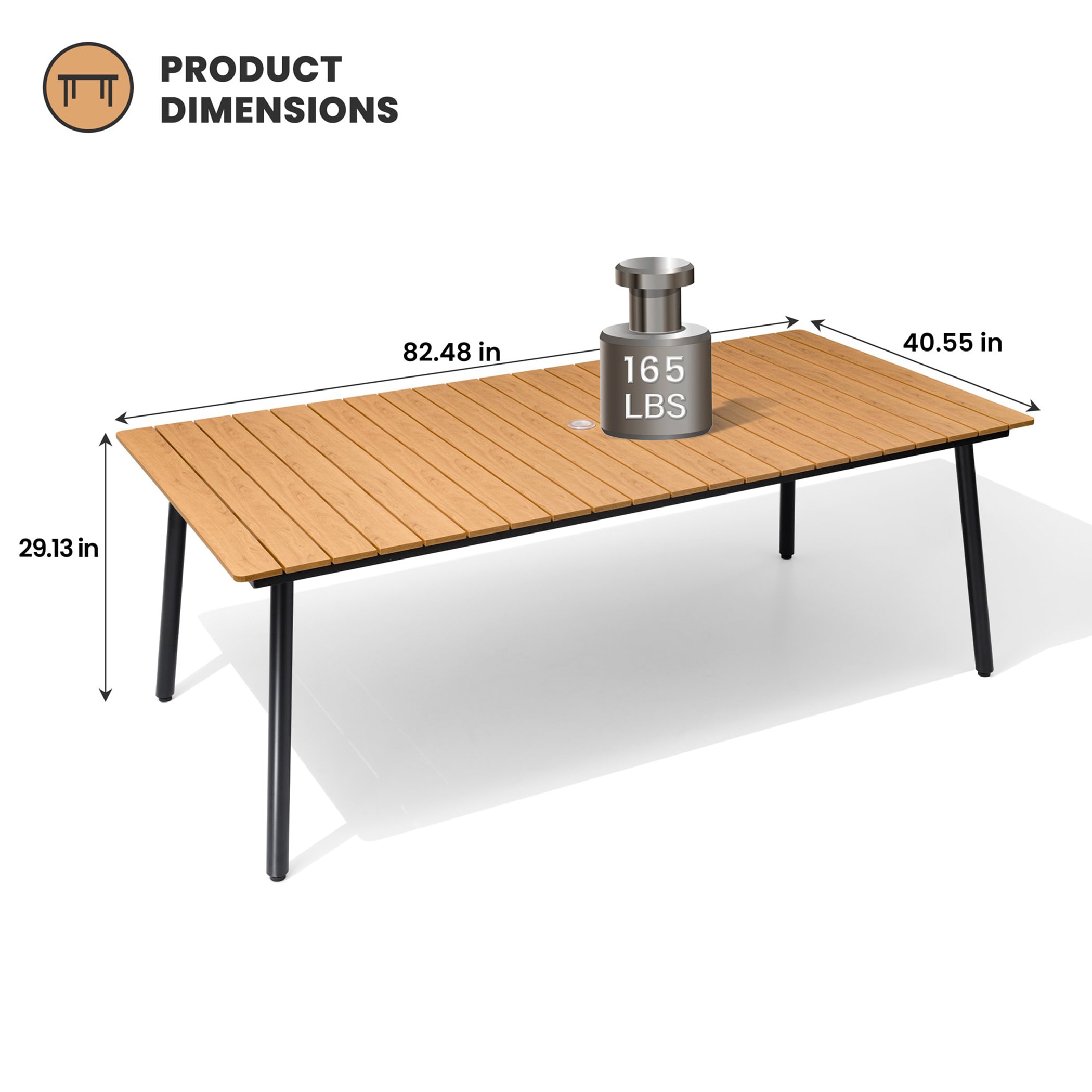 Crestlive Products CL-TB012BRN210 Patio-Tables - View #3