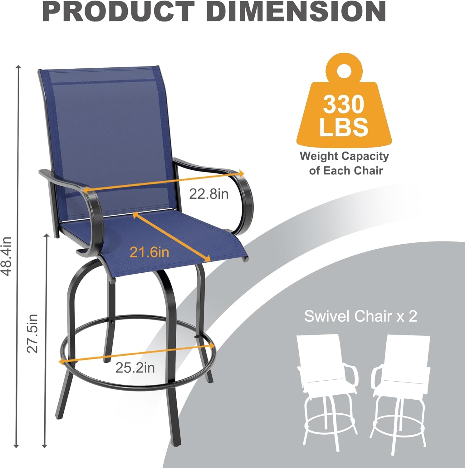 Qeetex LHF-HW-PPG-334N7NQS Patio-Conversation-Sets - View #2