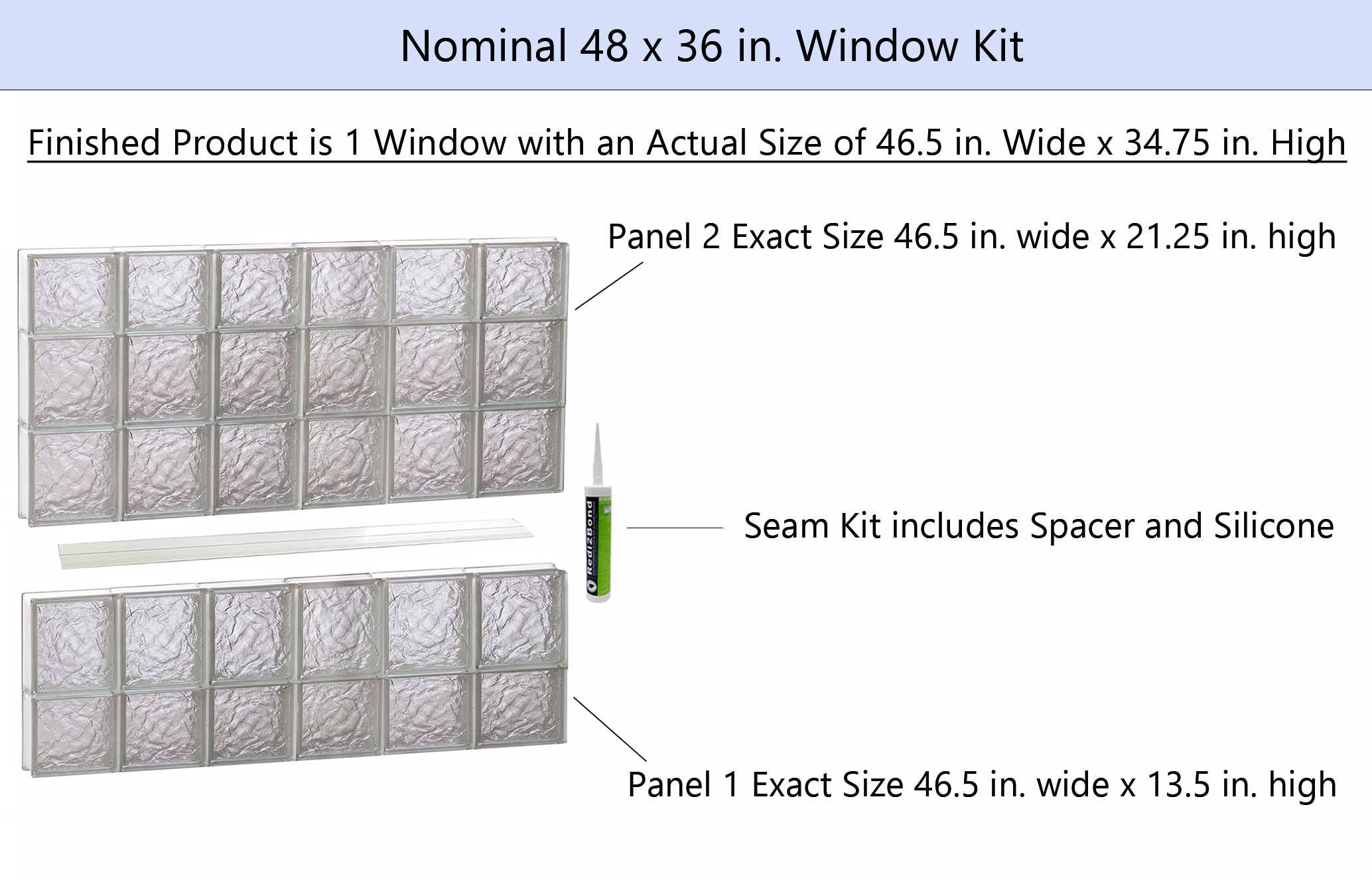REDI2SET S4836IS Glass-Block-Windows - View #2
