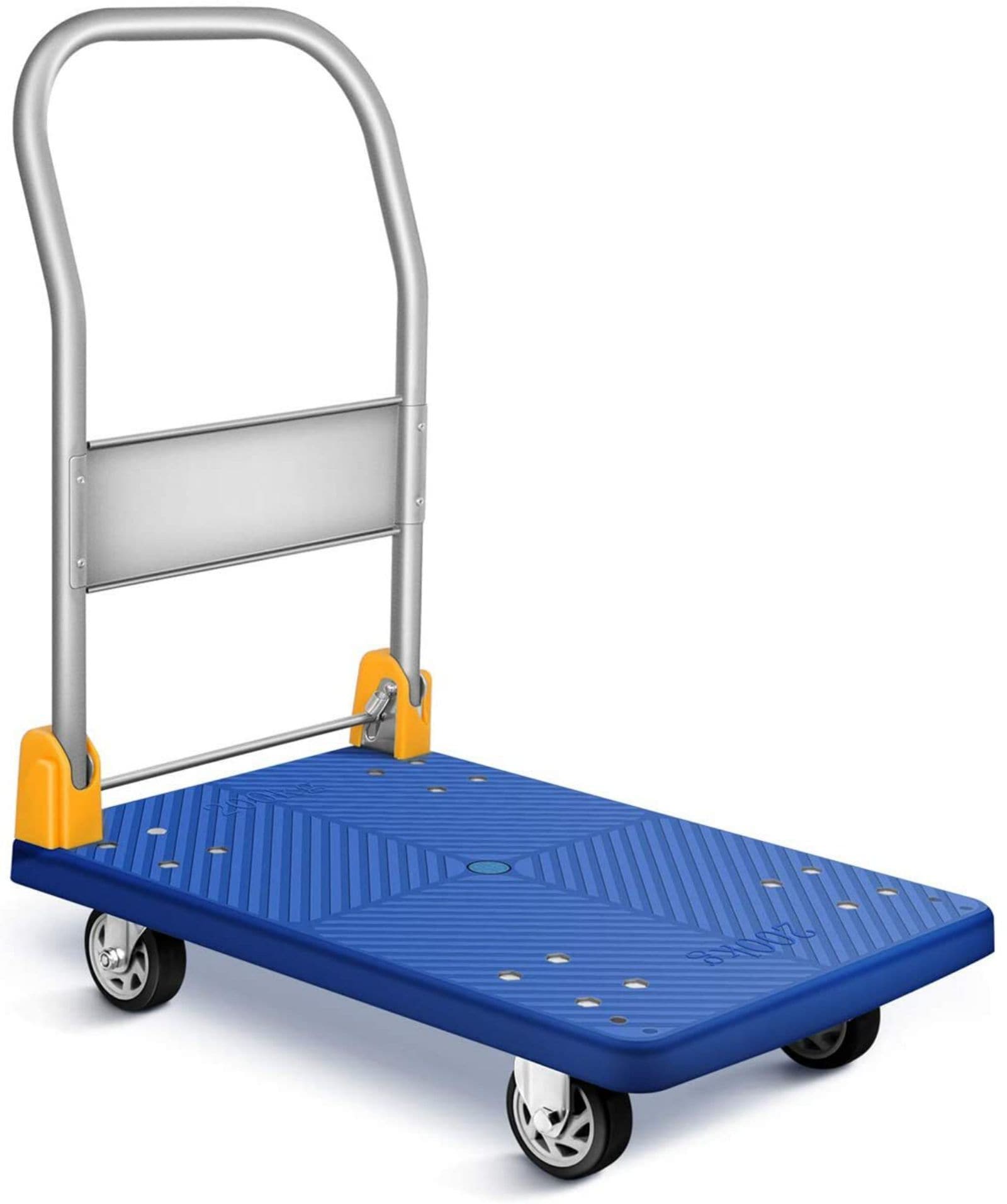 Maocao Hoom BH-DJ-7864 440-lb Capacity 5 -Wheel Blue Steel Standard duty platform truck