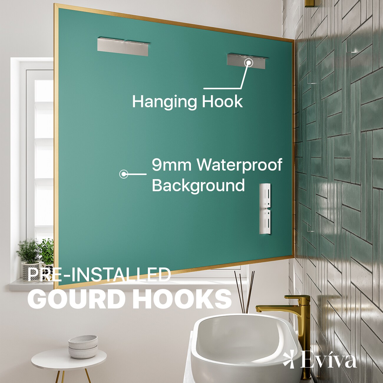 Eviva EVMR-36X30-GLD Decor-Mirrors - View #6