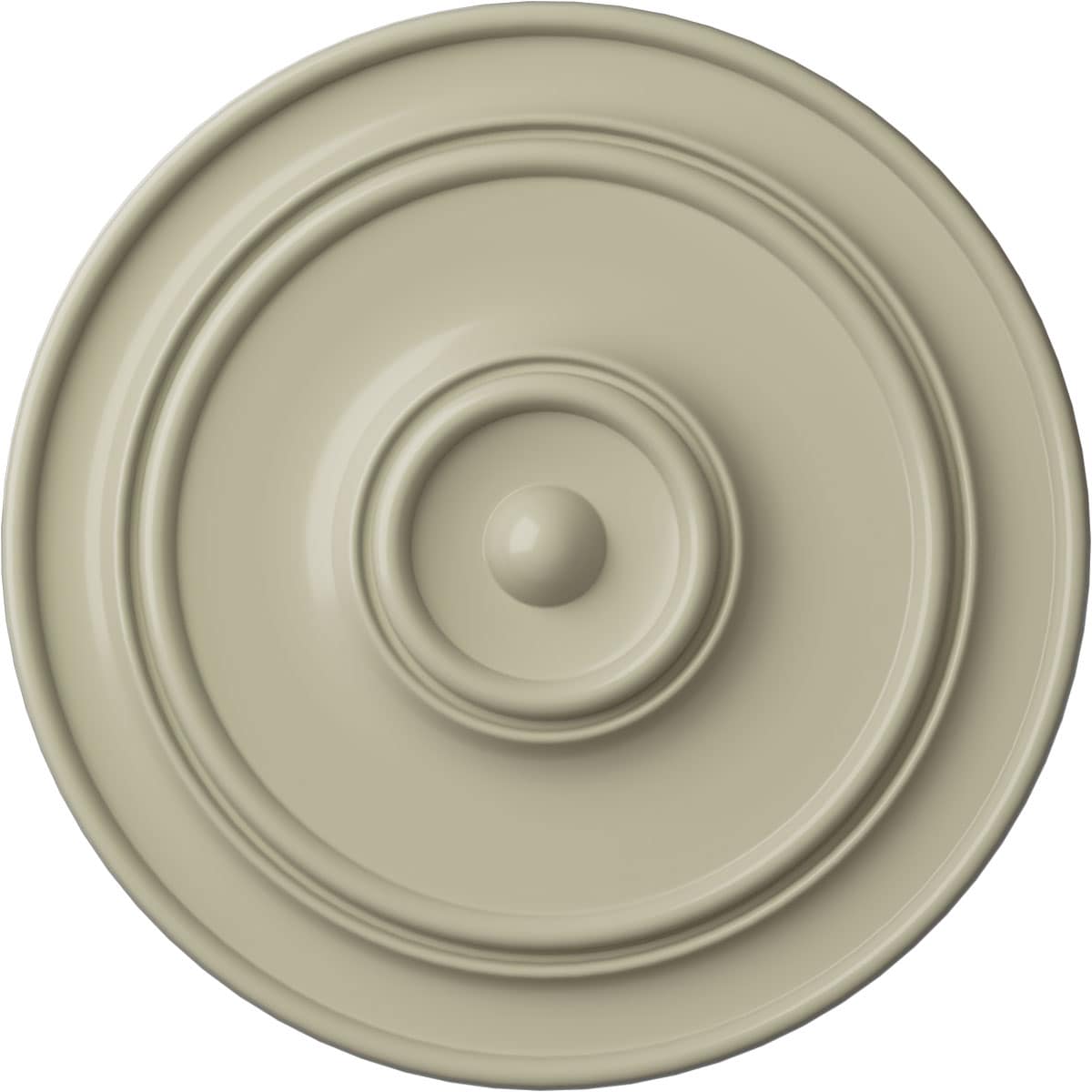 Ekena Millwork CM54TCLCYF Large Classic 57-in W x 57-in L Painted Clear Yellow Polyurethane Whole Ceiling Medallion