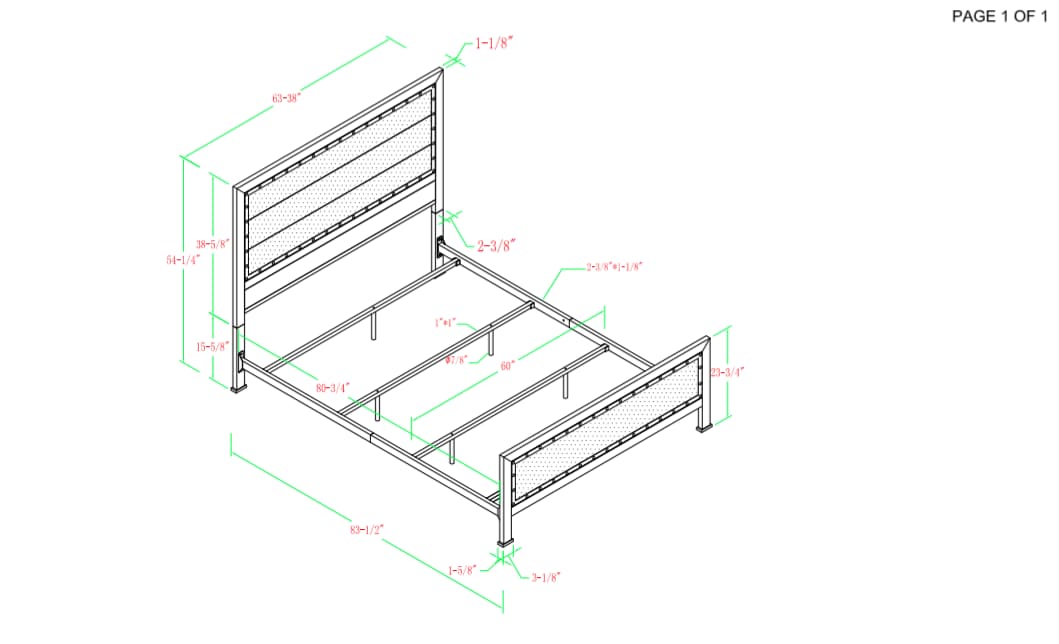 Walker Edison Rustic Oak Queen Metal Bed Frame in the Beds department ...