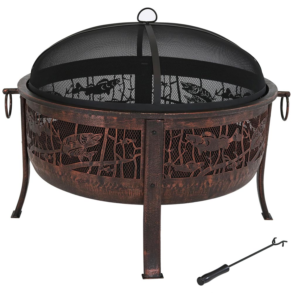 Sunnydaze Decor KF-NFFP31 Outdoor-Woodburning-Firepits - View #11