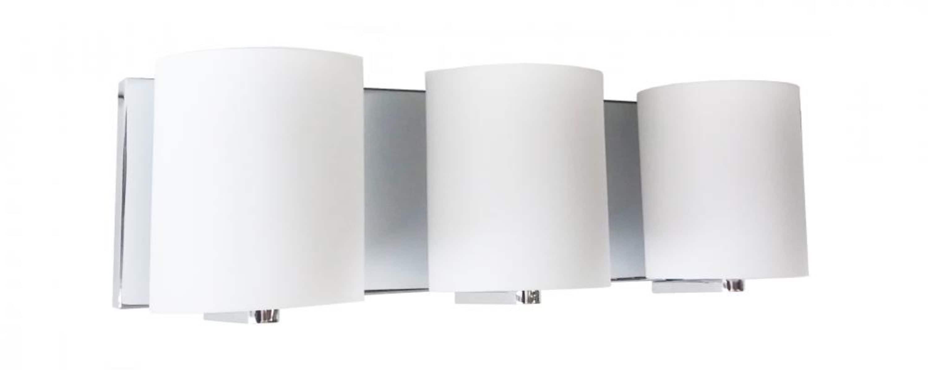 Whitfield Lighting VL7023-3CH Hudson 19.5-in 3-Light Chrome LED Craftsman Vanity Light