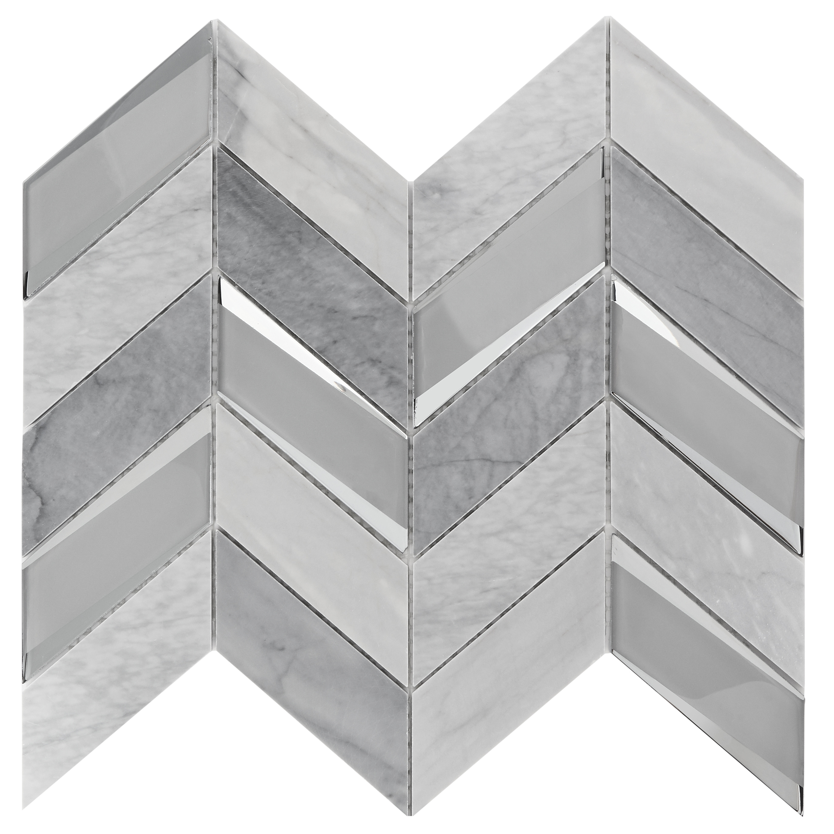 Artmore Tile EXT3RD106310 Sample - Verona Dove 4-1/2-in x 4-1/2-in Polished Patterned Wall Tile