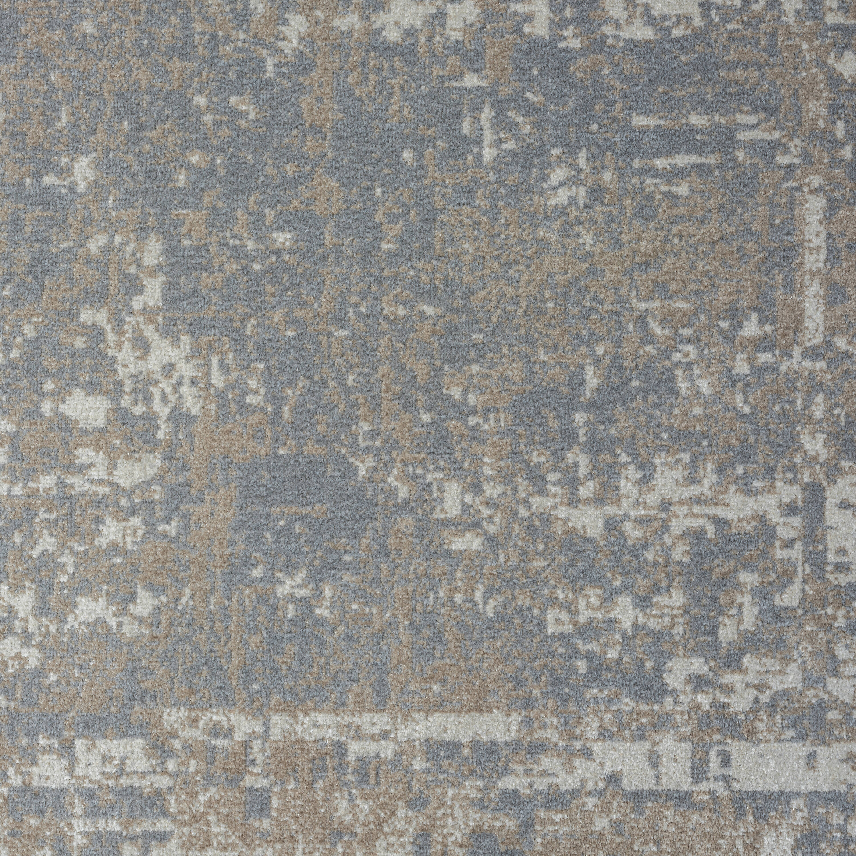 Lellani Gray Abstract Washable 5' x 7' Area Rug